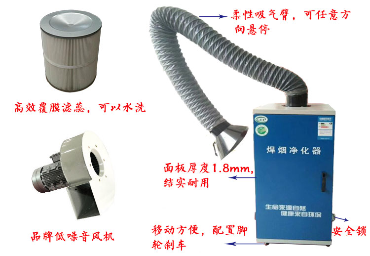 焊烟净化器是如何清灰的?